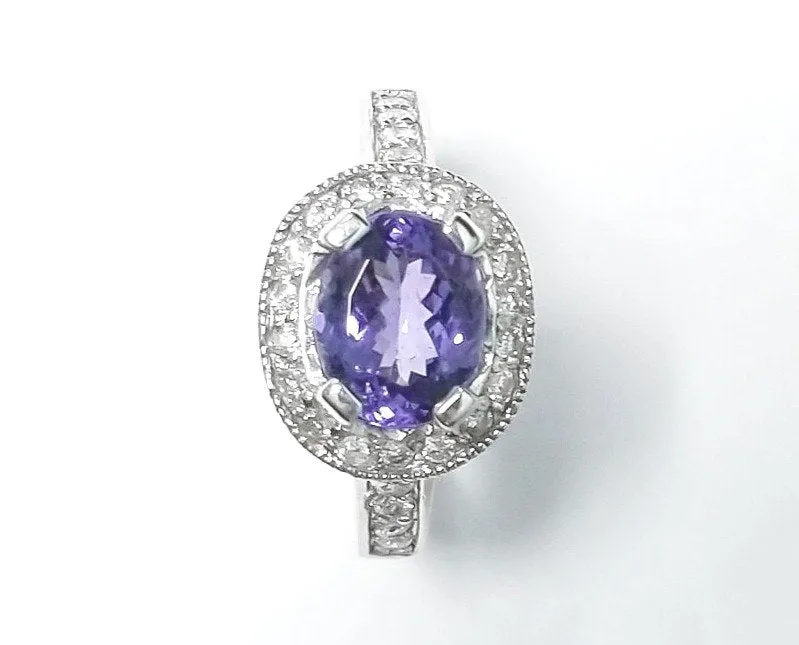 Tanzanite Oval Ring 2.1 cts