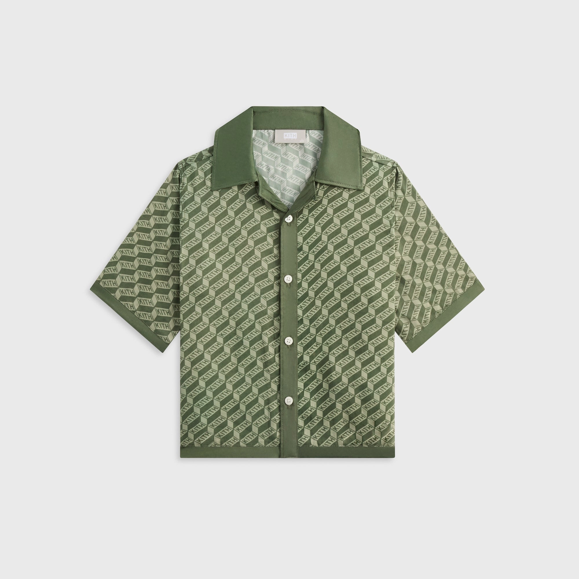 True Kith Kids Monogram Thompson Camp Shirt - Spear Valuable