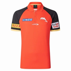 Tasteful Men's NRL Redcliffe Dolphins 2025 Media Polo Quality-made