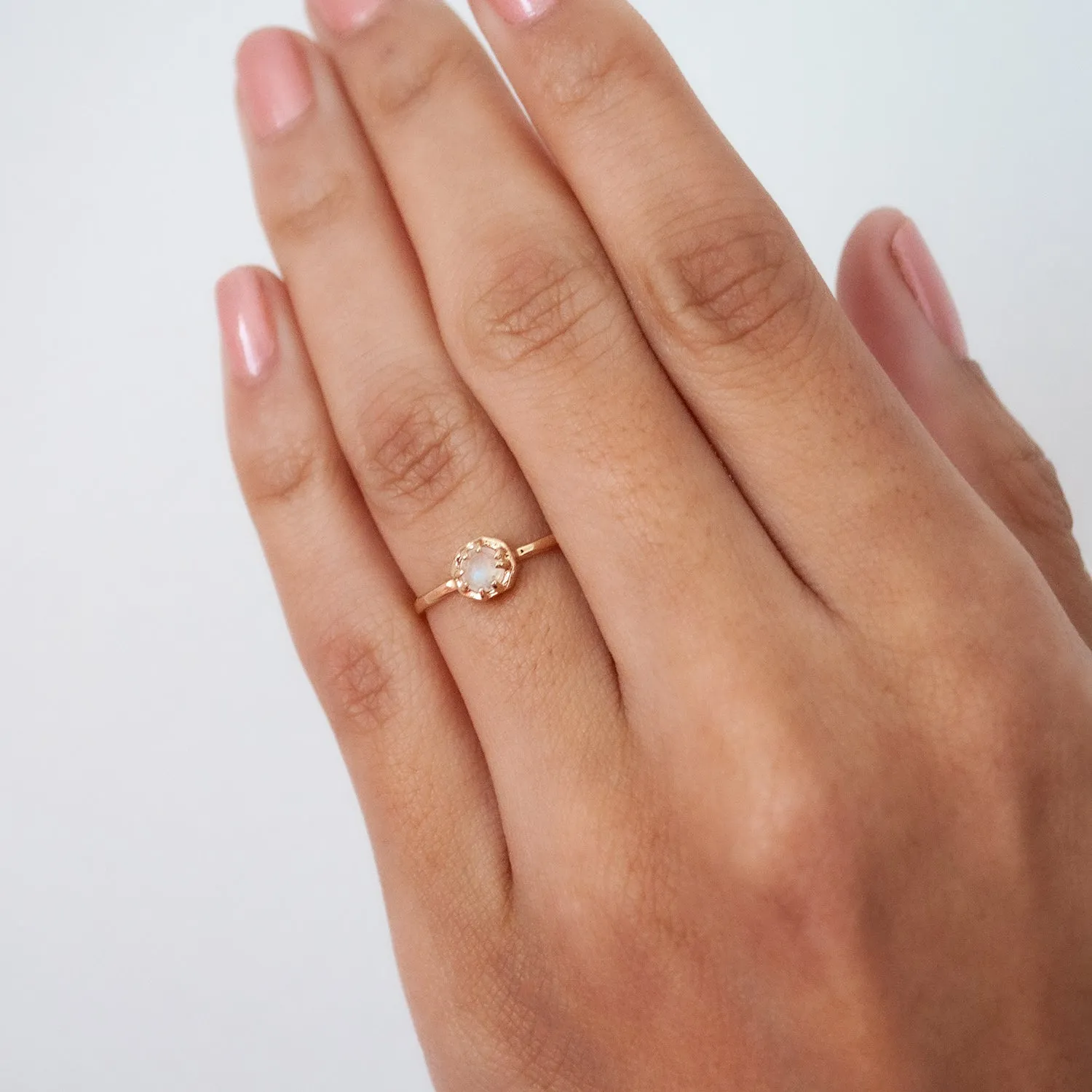 Tiny Moonstone Ring