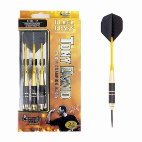 Tony David Black Brass 23g Darts Classic style Stylish attire