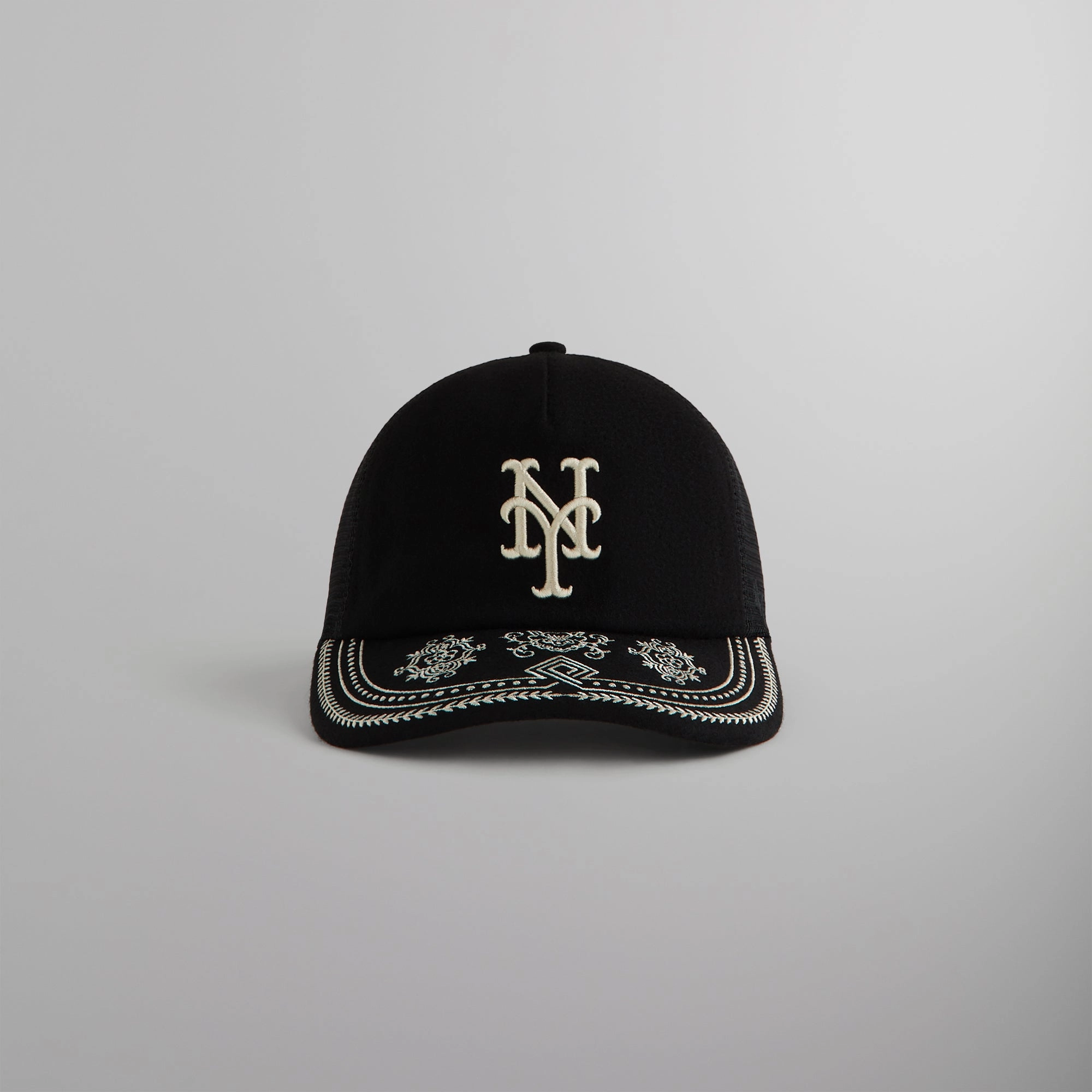 Organic Kith & '47 for the New York Mets Franchise LS Trucker Hat - Black Unchanging
