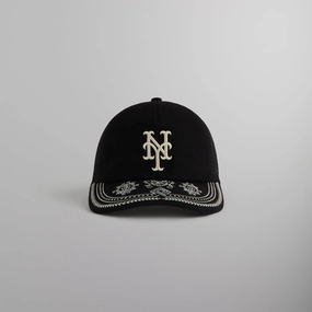 Traditional Kith & '47 for the New York Mets Franchise LS Trucker Hat - Black Devoted
