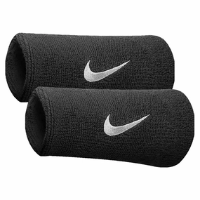 Trend-aware Swoosh Doublewide Wristbands (Pair) On-point