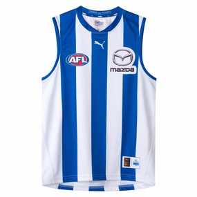 Trend-defining Junior's AFL North Melbourne Kangaroos Football Club 2025 Home Replica Jersey Easy-wearing