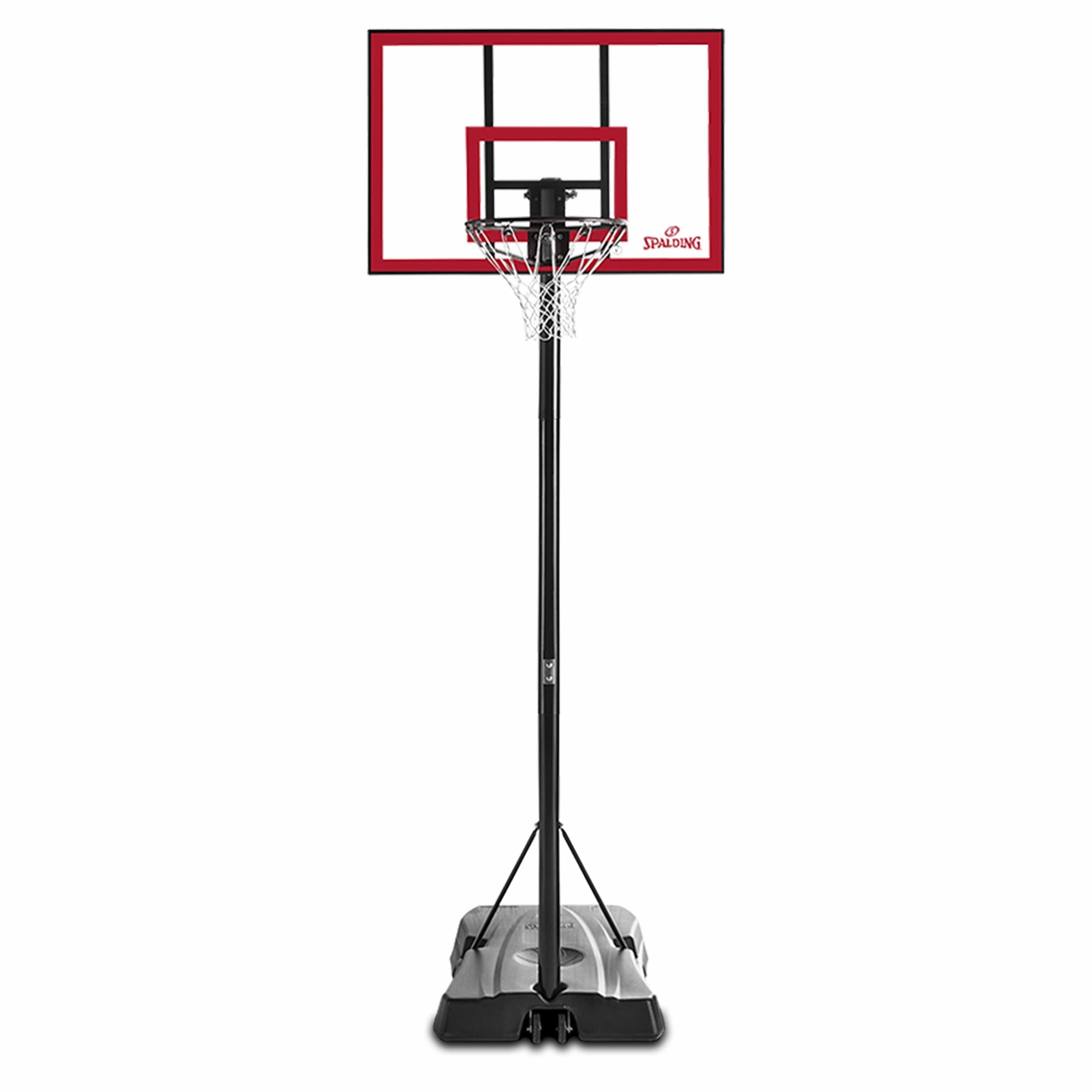 Essential pieces Pro-Glide 44 Inch Polycarbonate Portable Basketball System Trendy
