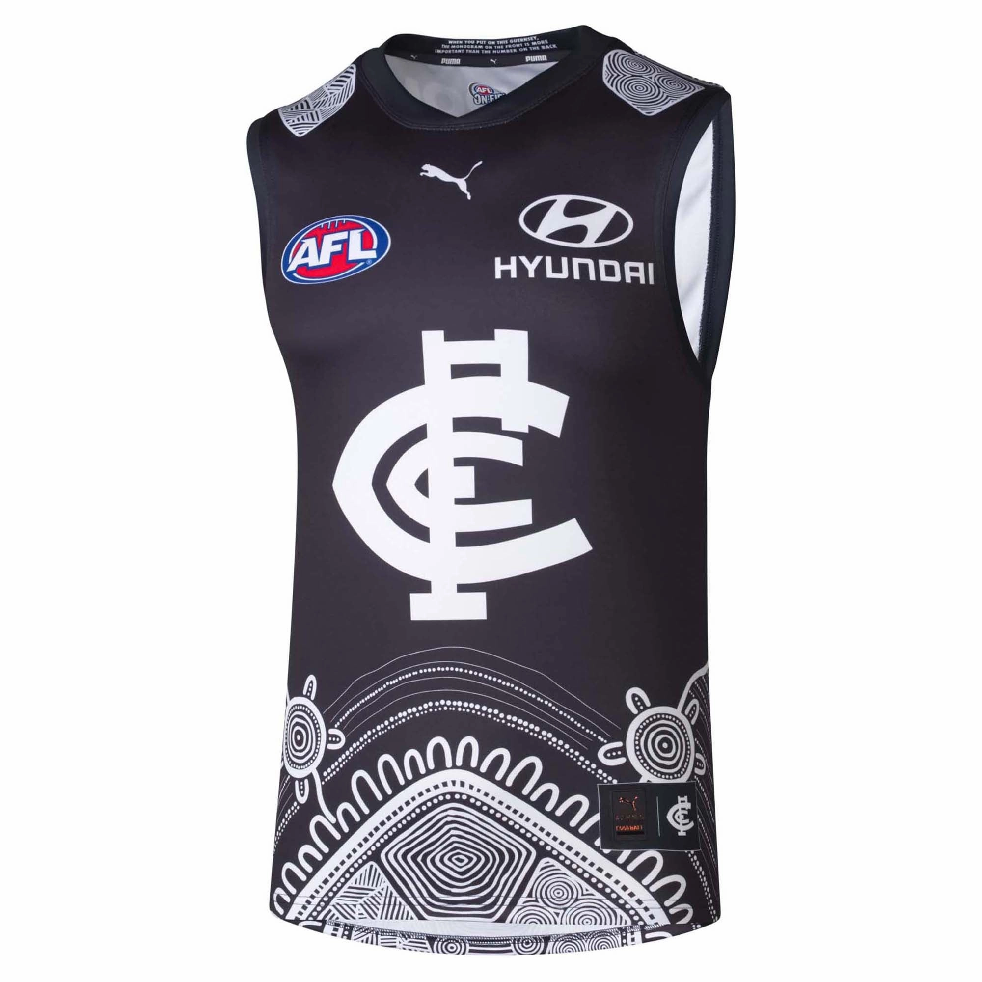 Quality styles Junior's AFL Carlton Blues Football Club 2025 Indigenous Replica Jersey Versatile designs