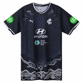 Trendy attire Men's AFL Carlton Blues Football Club 2025 Training Tee Fashionable finds