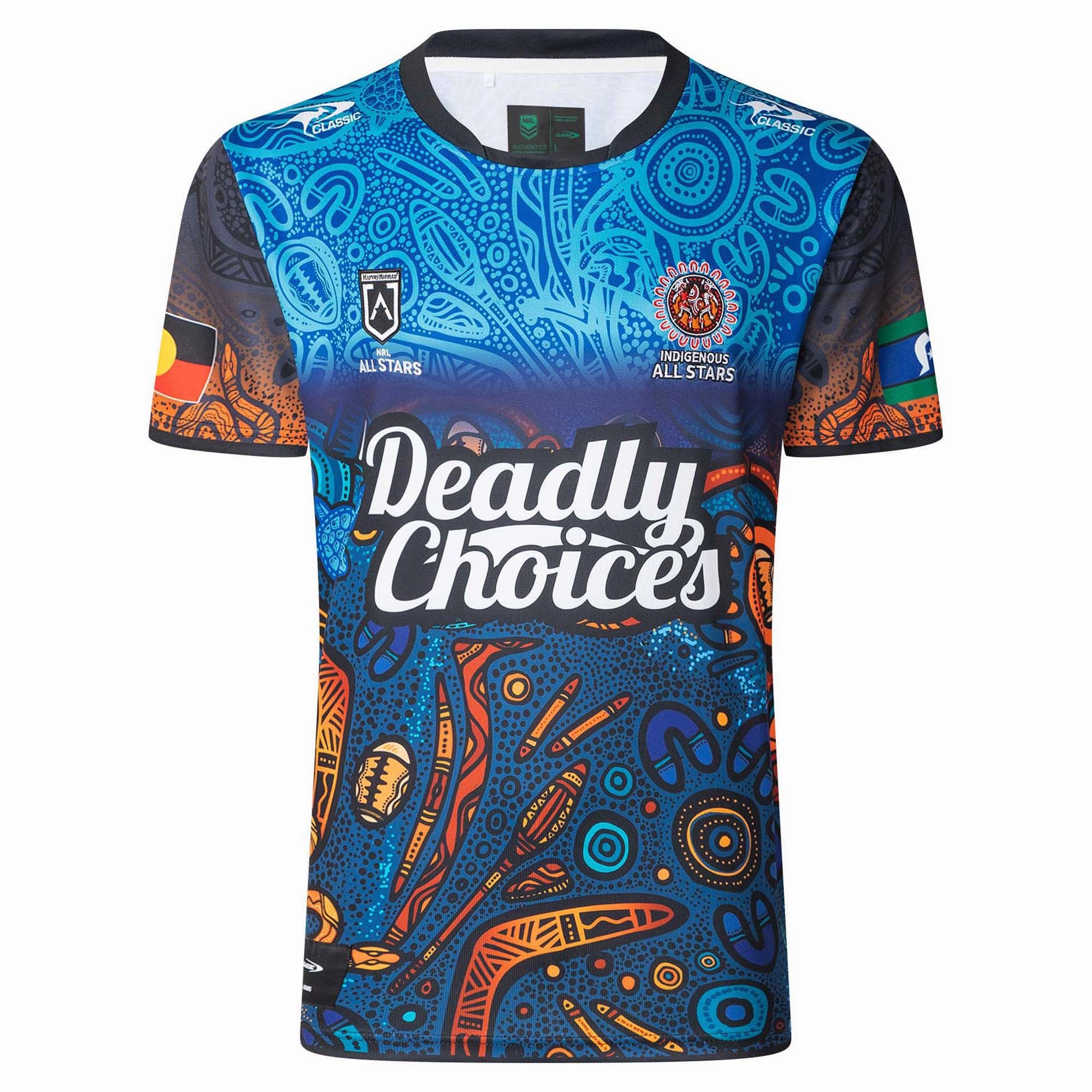 Athletic Men's NRL Indigenous All Stars 2025 Home Jersey Comfortable wear