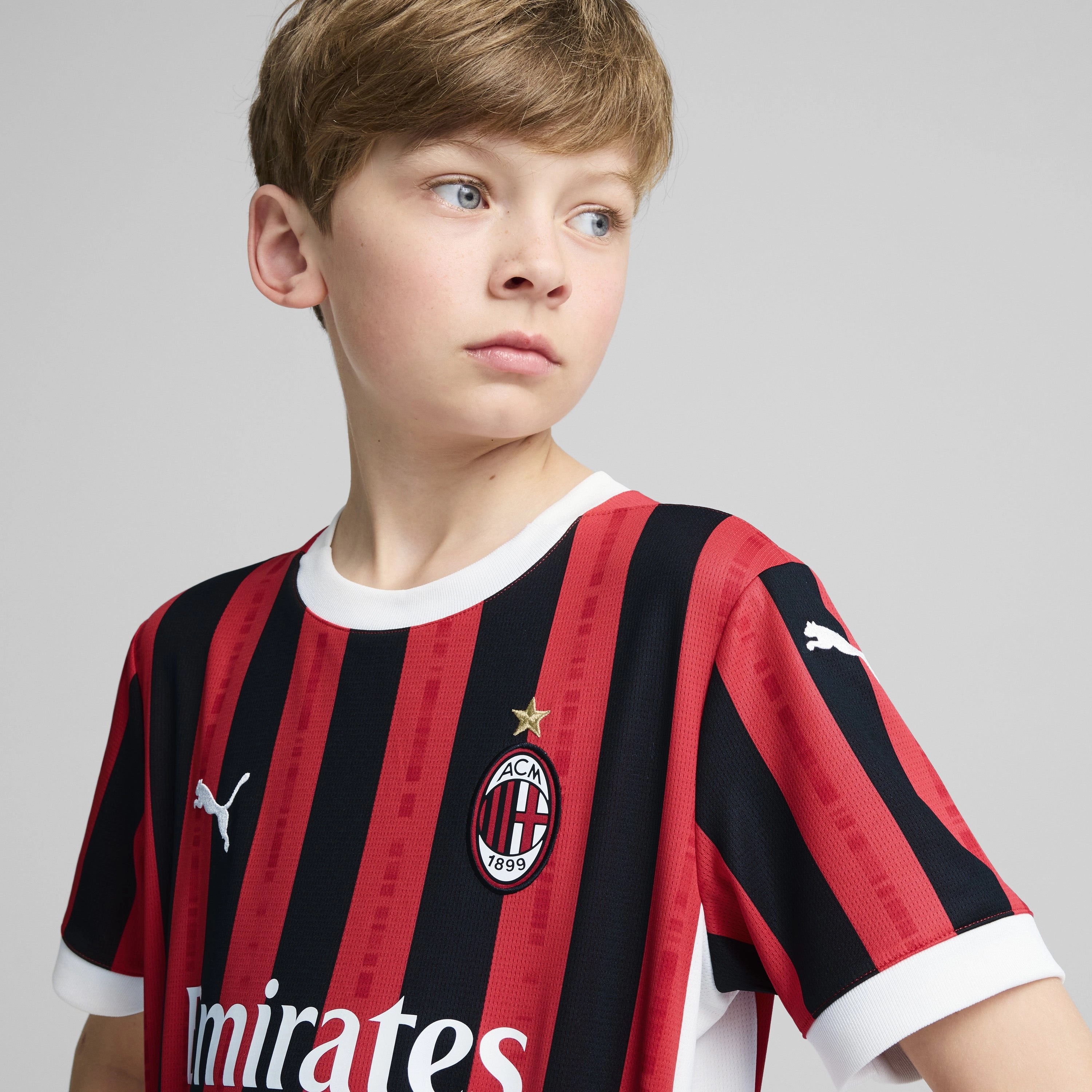 Up-to-date Junior's AC Milan 2024/25 Home Replica Soccer Jersey