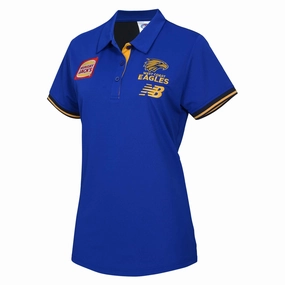 Urban style Women's AFL West Coast Eagles Football Club 2025 Media Polo Trendy wearables