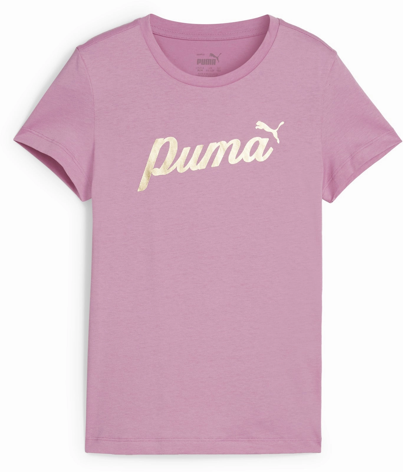 Fashionable finds Girl's Ess  Script Metallic Tee Fashion trends