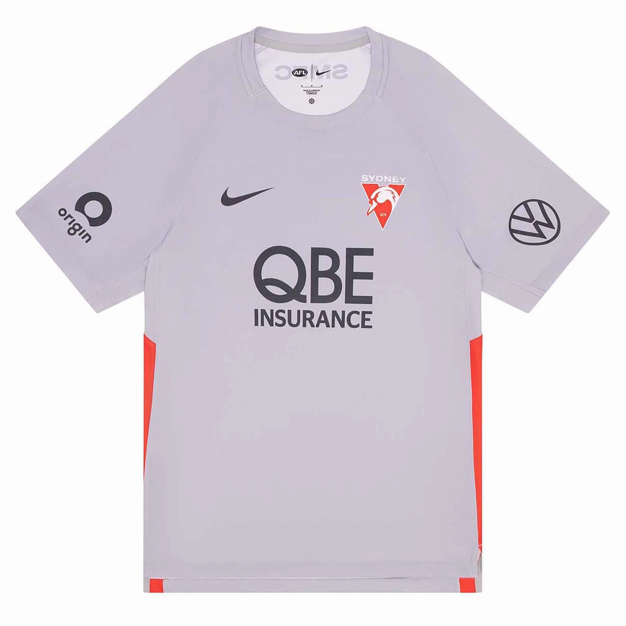 Men's AFL Sydney Swans Football Club 2025 Training Short Sleeve Jersey Trendy picks Essential pieces