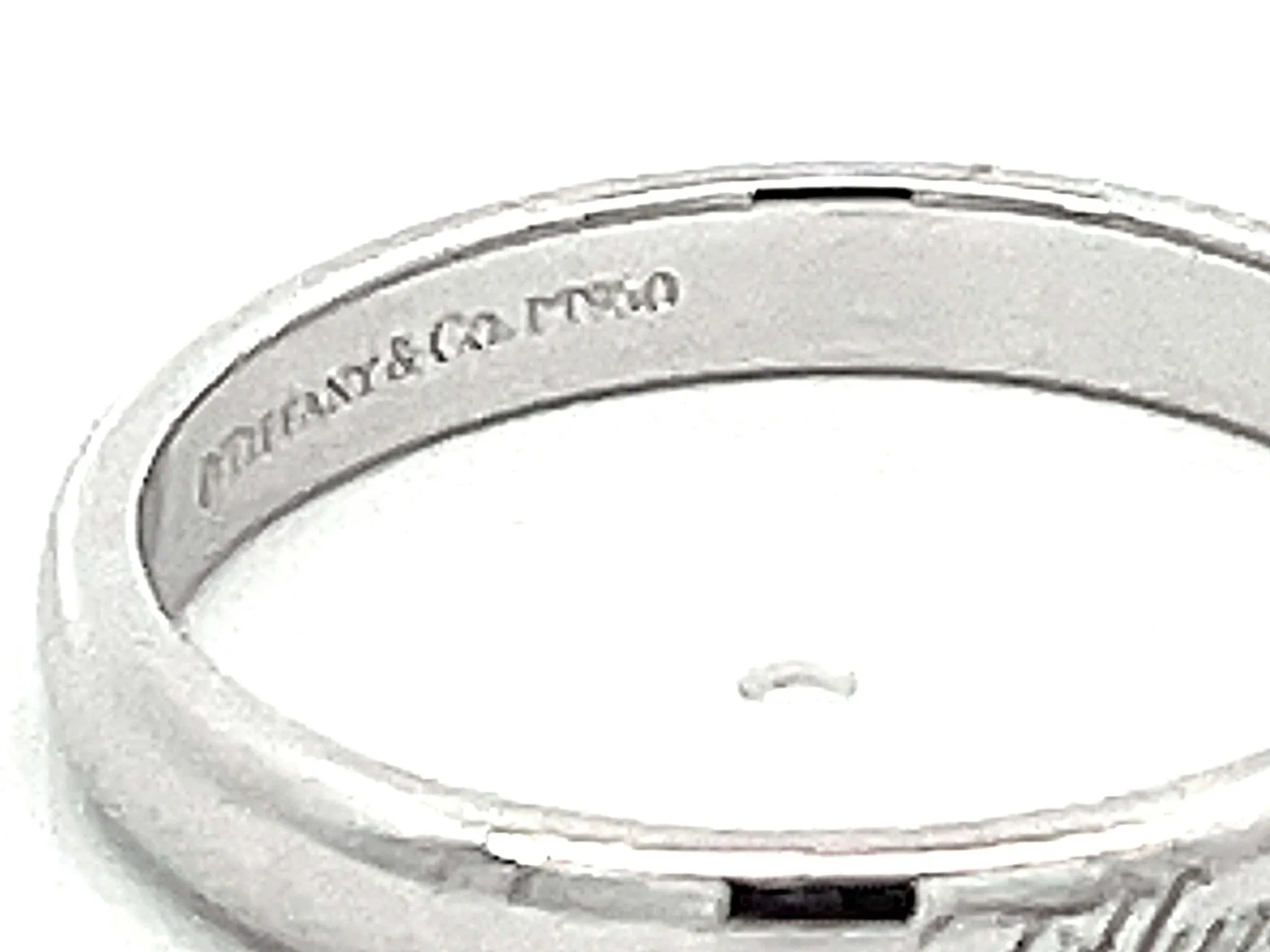 Vintage Tiffany & Co. Wedding Band Ring in Platinum 3 mm Wide