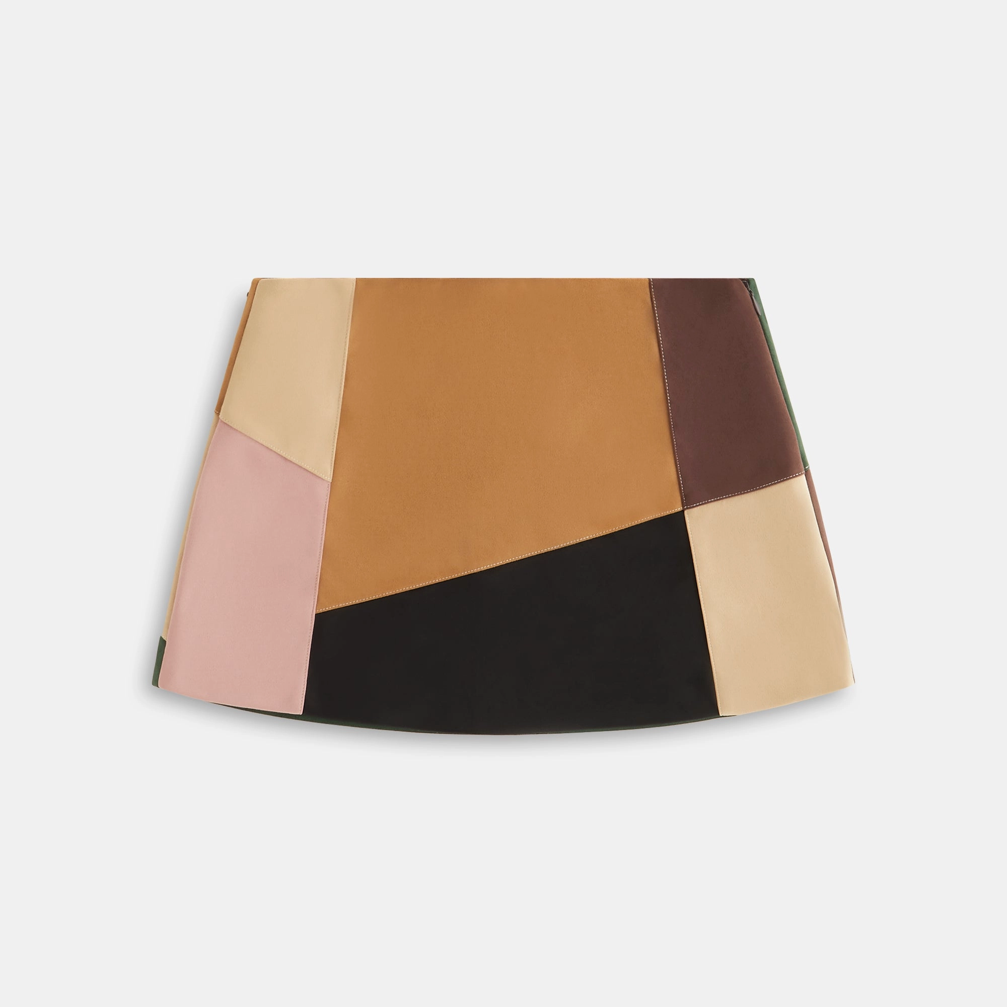 Kith Women Carmel Patchwork Micro Skirt - Derby Powerful Purposeful