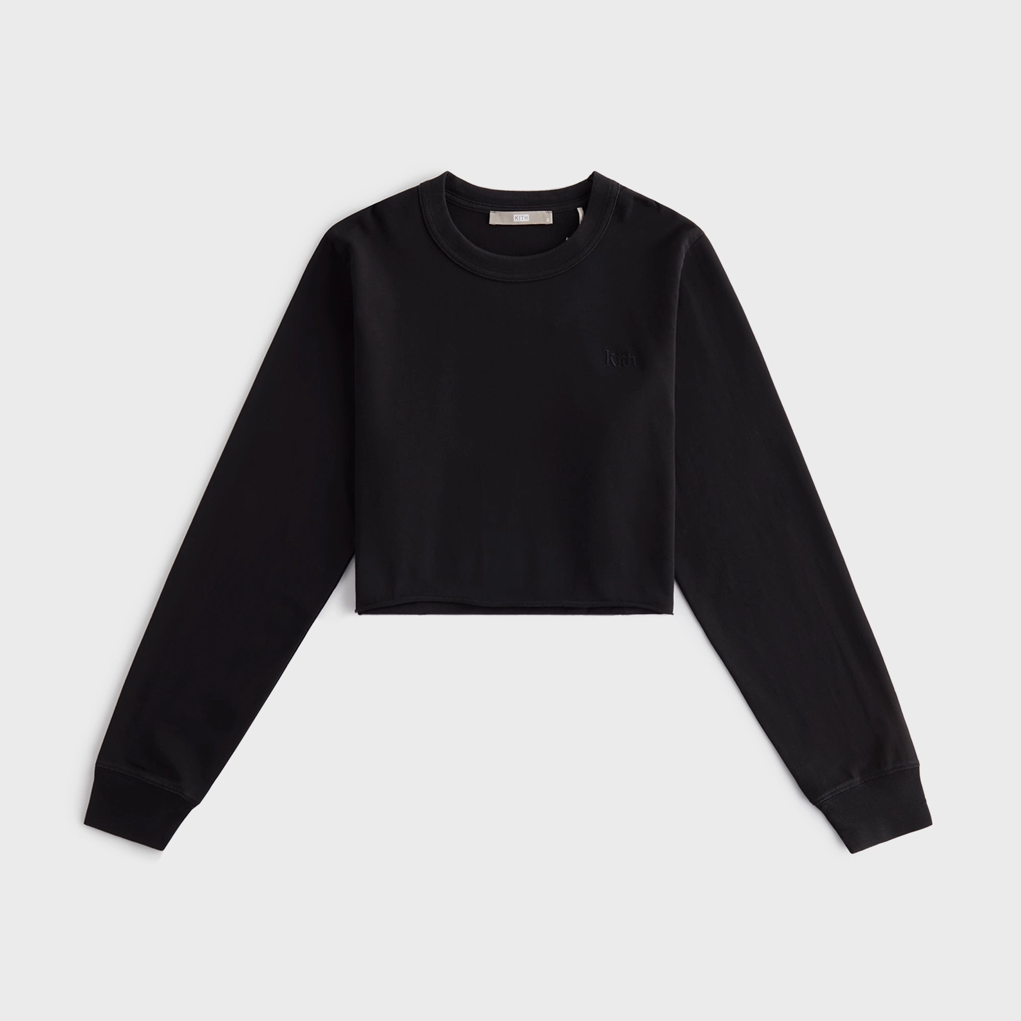 Kith Women Lucy Cropped Long Sleeve II Tee - Mass Cheerful Functional design