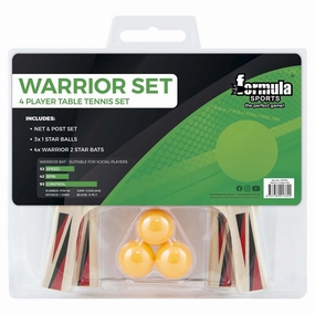 Warrior 4 Player Table Tennis Set Casual elegance Classic cuts