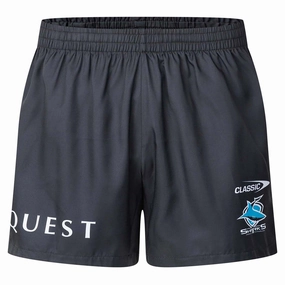 Well-fitted Men's NRL Cronulla-Sutherland Sharks 2025 Performance Gym Shorts Quality attire
