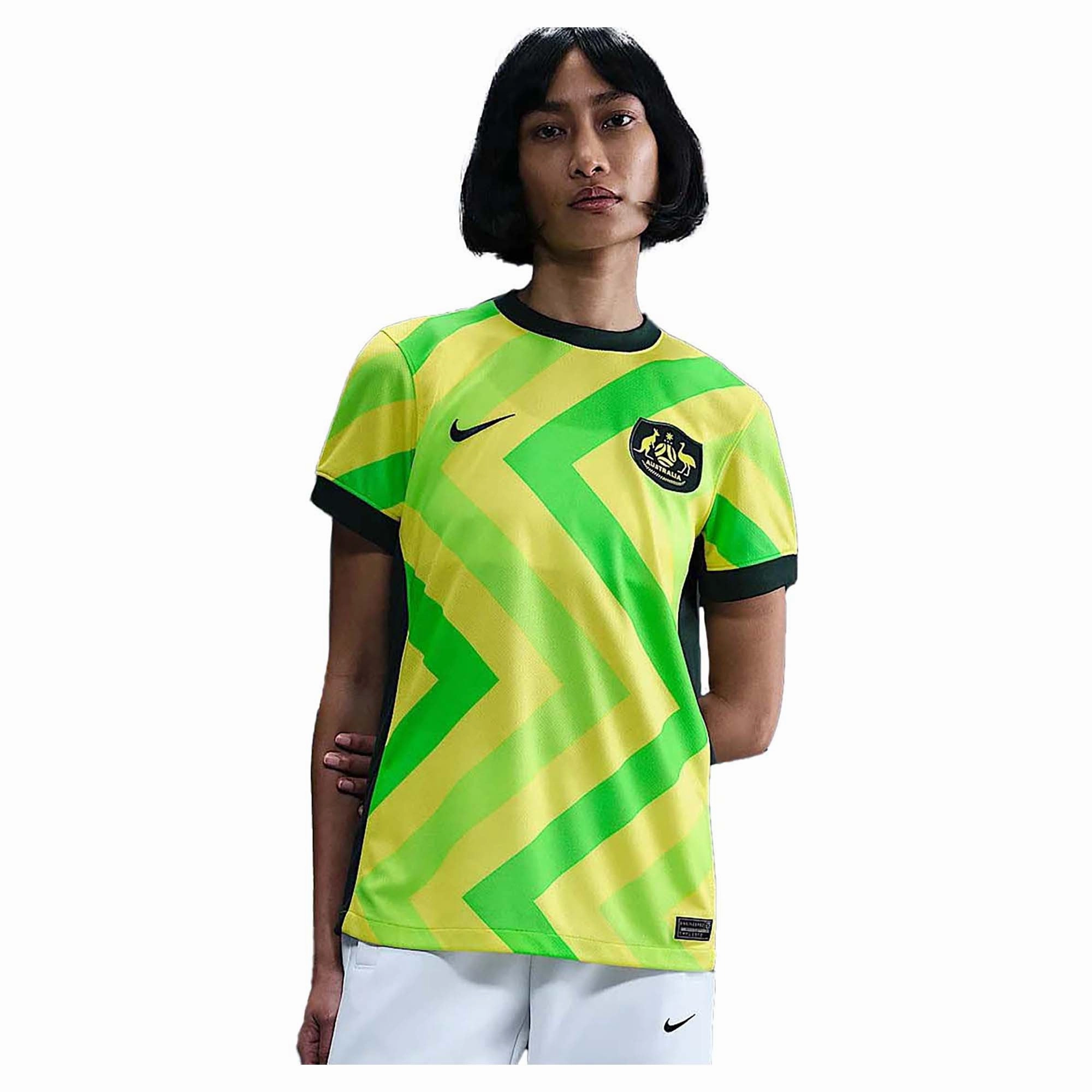 Women's Australia 2025/26 Stadium Home Replica Soccer Jersey Subtle Urban style