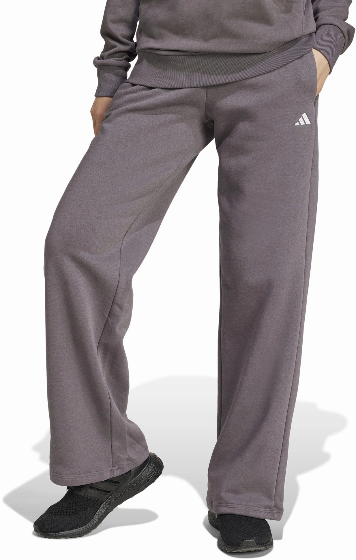 Women's Essentials Small Logo Feel Cozy Open-Hem Joggers Comfortable designs Statement
