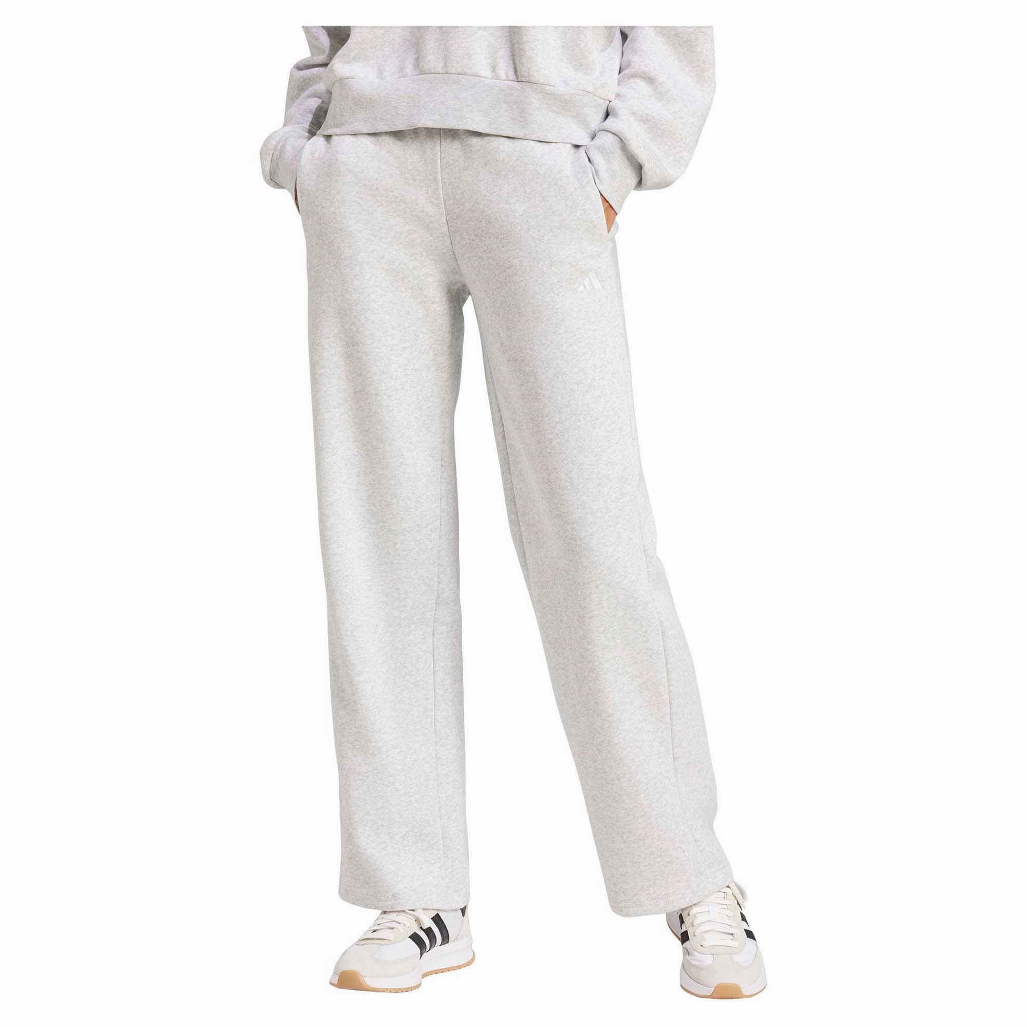 Women's Essentials Small Logo Feel Cozy Open Hem Pants Versatile wearables Trendsetting