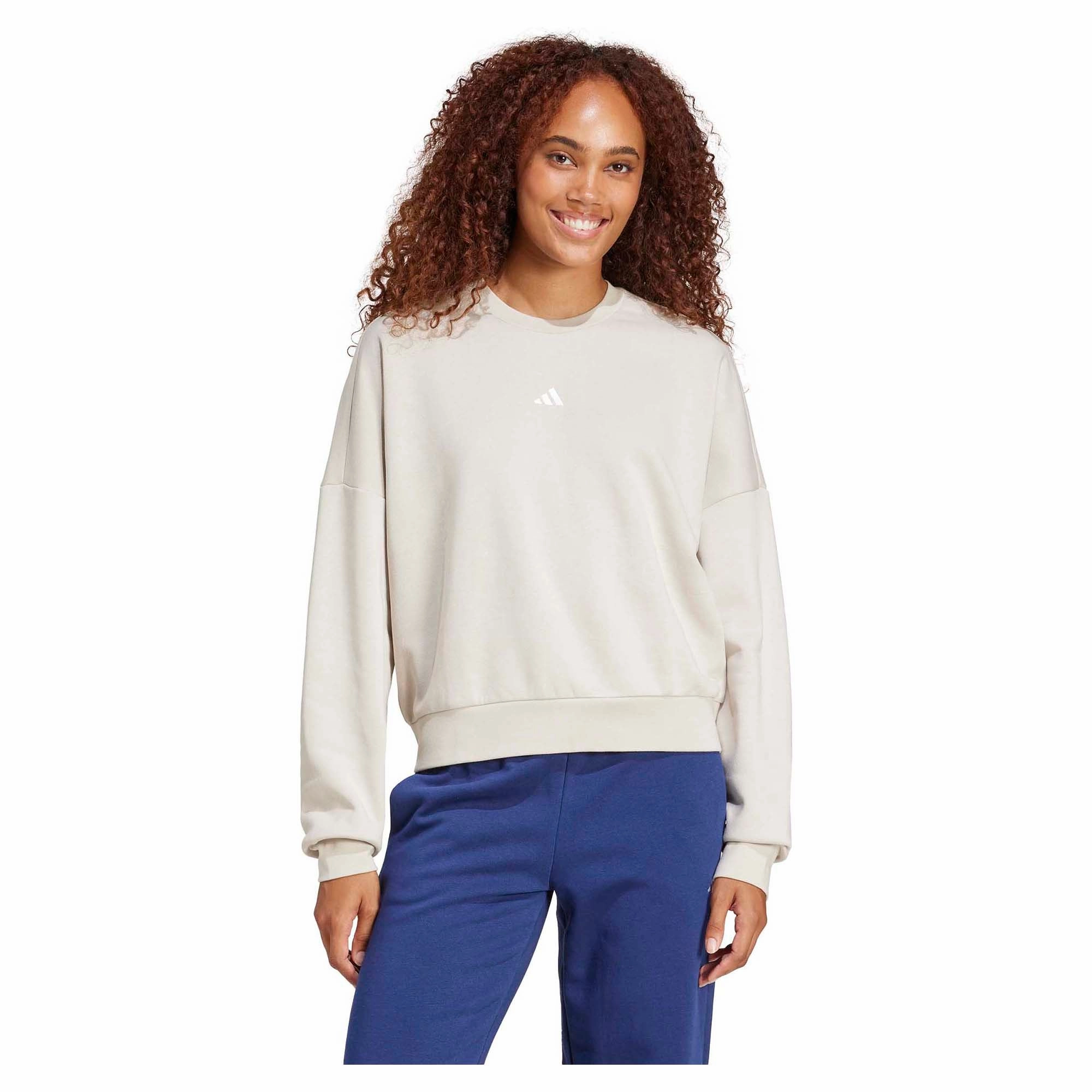Women's Essentials Small Logo Feel Cozy Sweatshirt Classy Trendy picks
