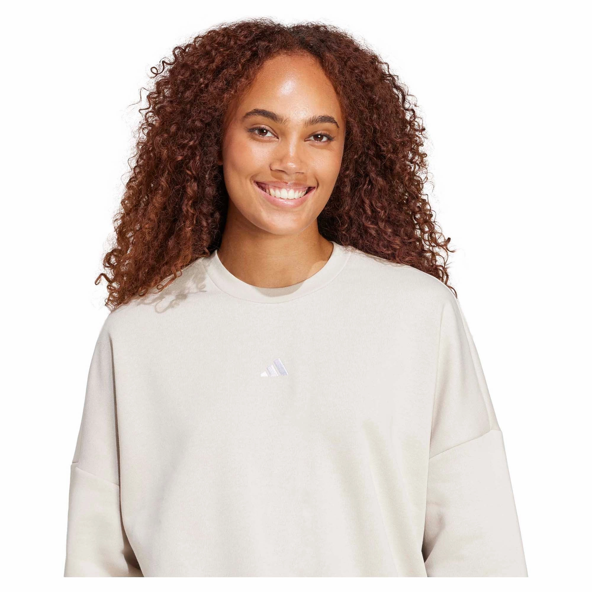 Women's Essentials Small Logo Feel Cozy Sweatshirt Classy