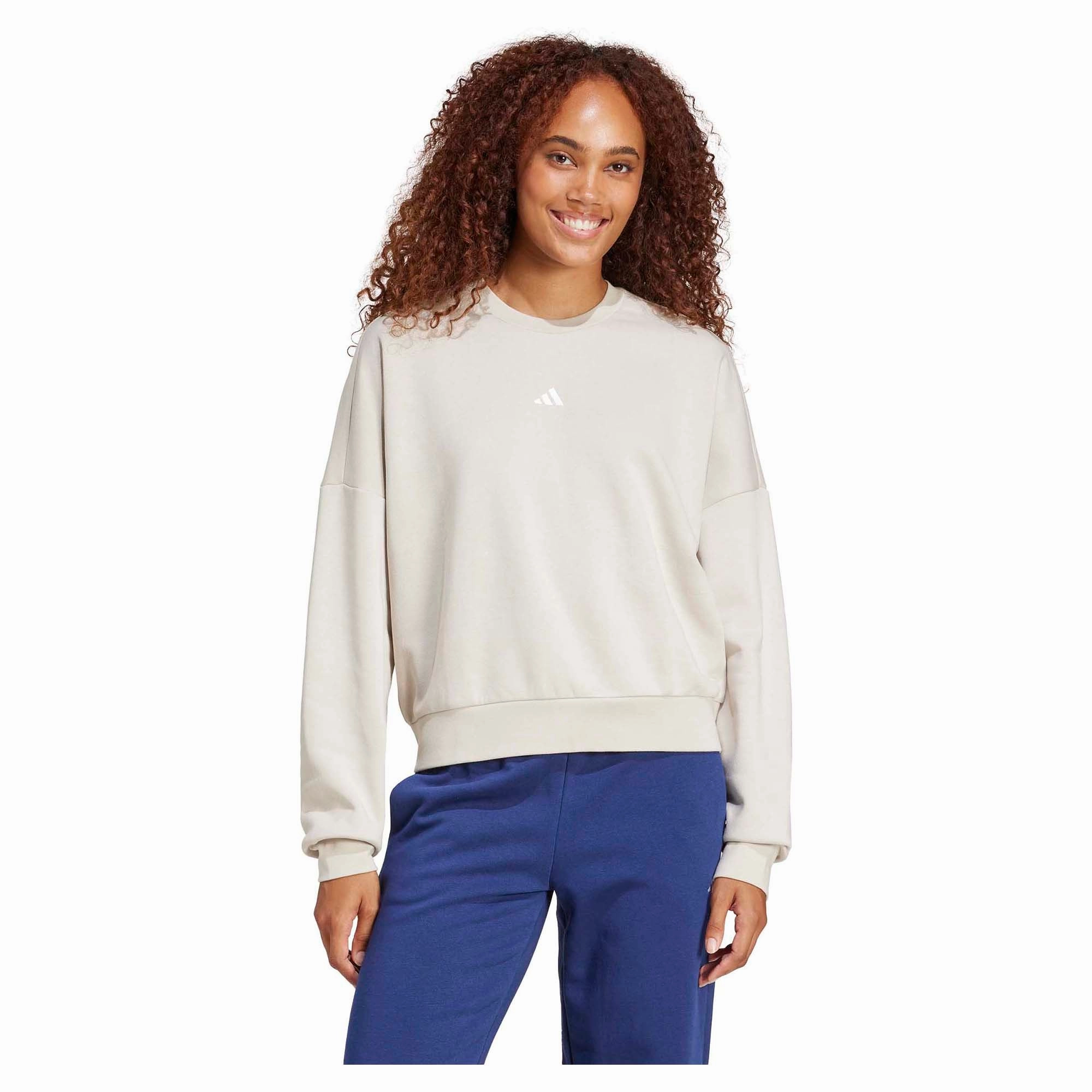 Modern pieces Women's Essentials Small Logo Feel Cozy Sweatshirt Practical