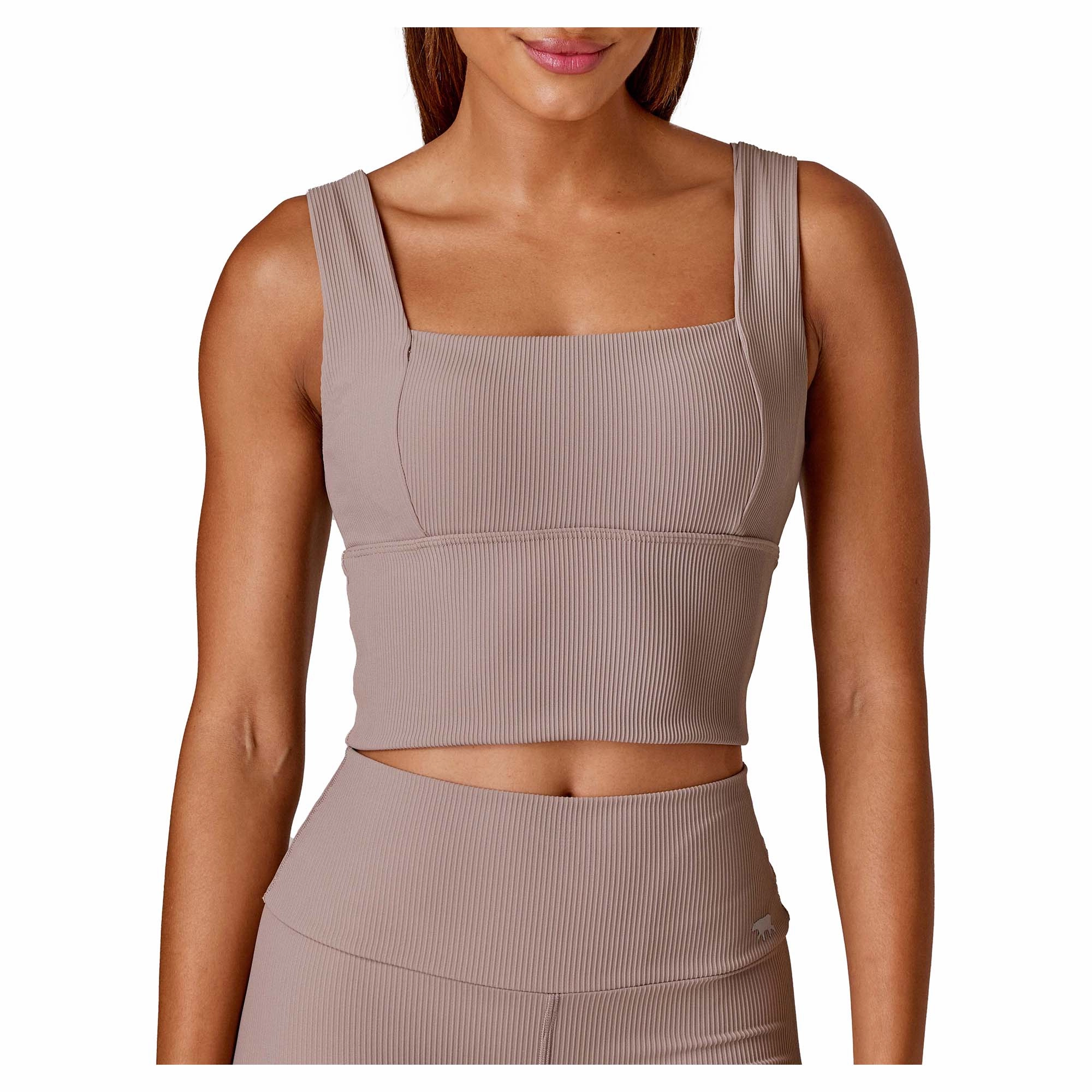 Women's Holy Grail Ribbed Push Up Mid Support Bra Tank Versatile wear Fashionable designs