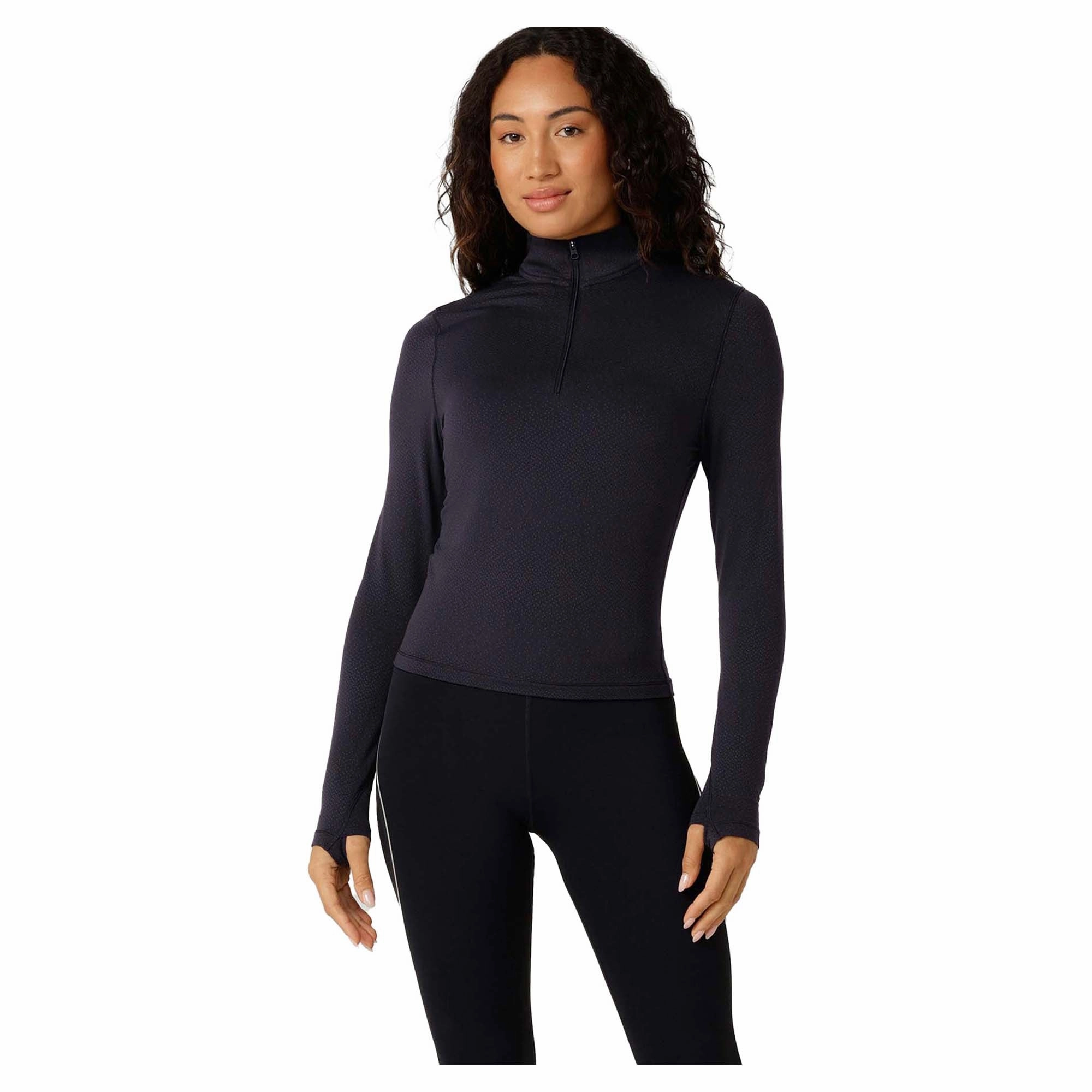 Stylish looks Women's Iconic Active Quarter Zip Long Sleeve Top Comfortable