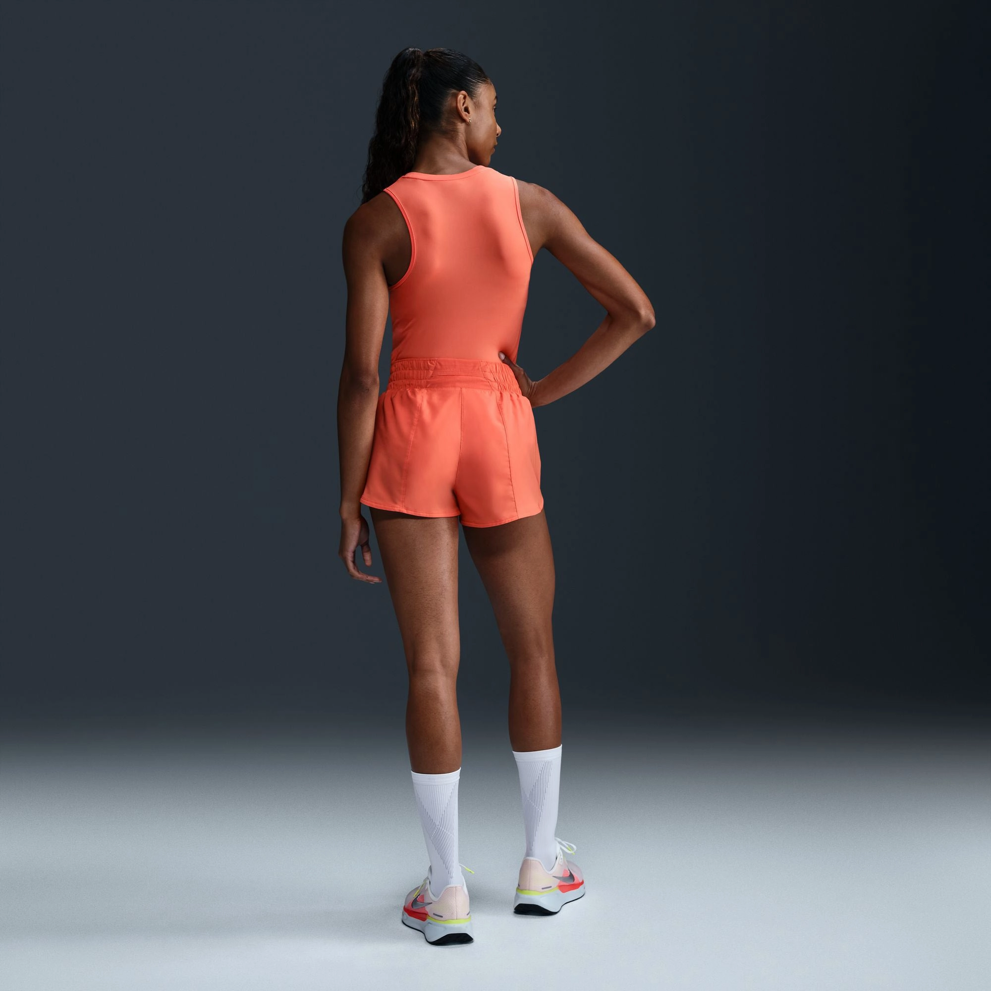 Women's One Mid-Rise Brief-Lined Graphic Shorts Classic cuts