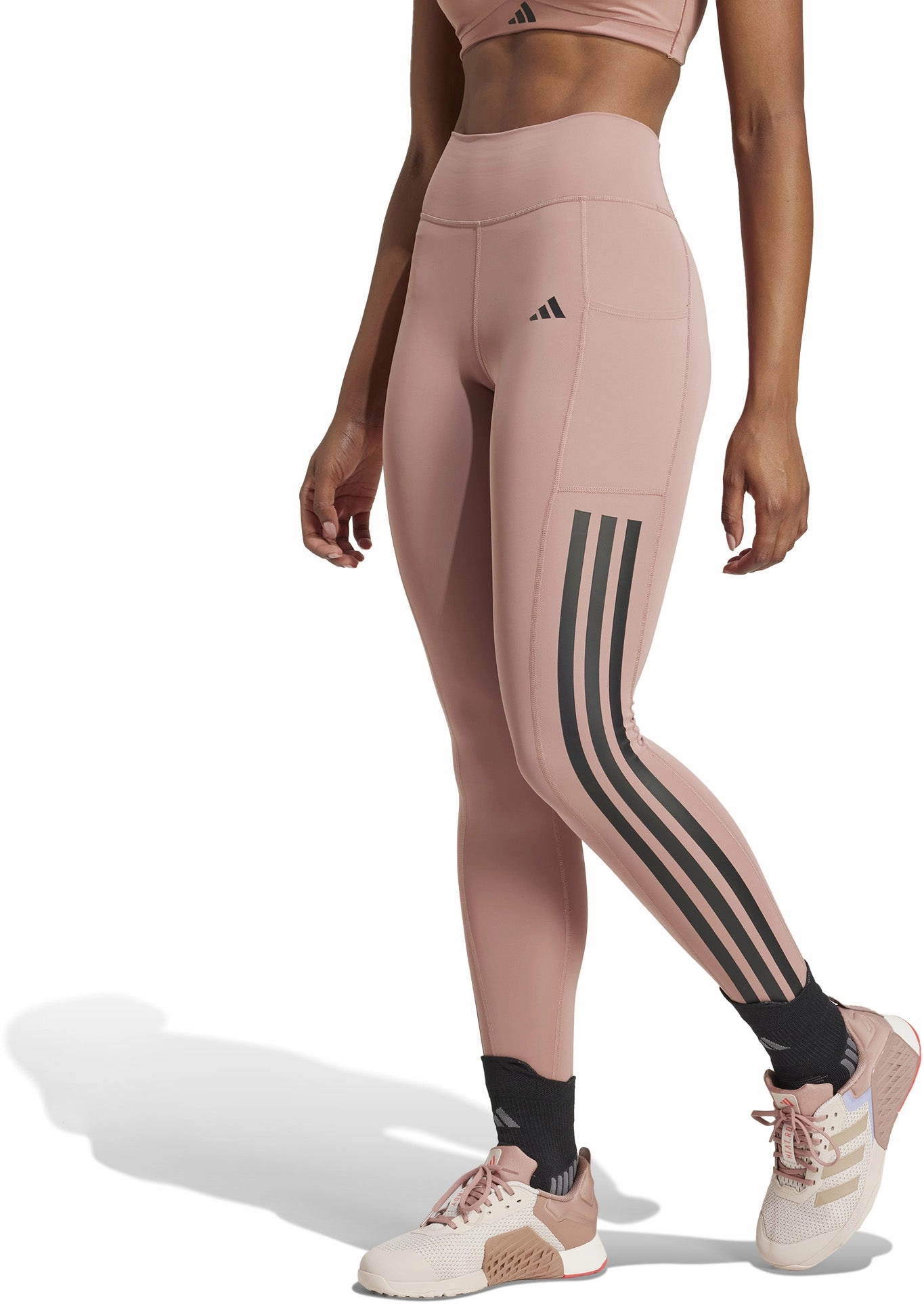 Women's Optime 3-Stripes Full-Length Leggings Durable fashion