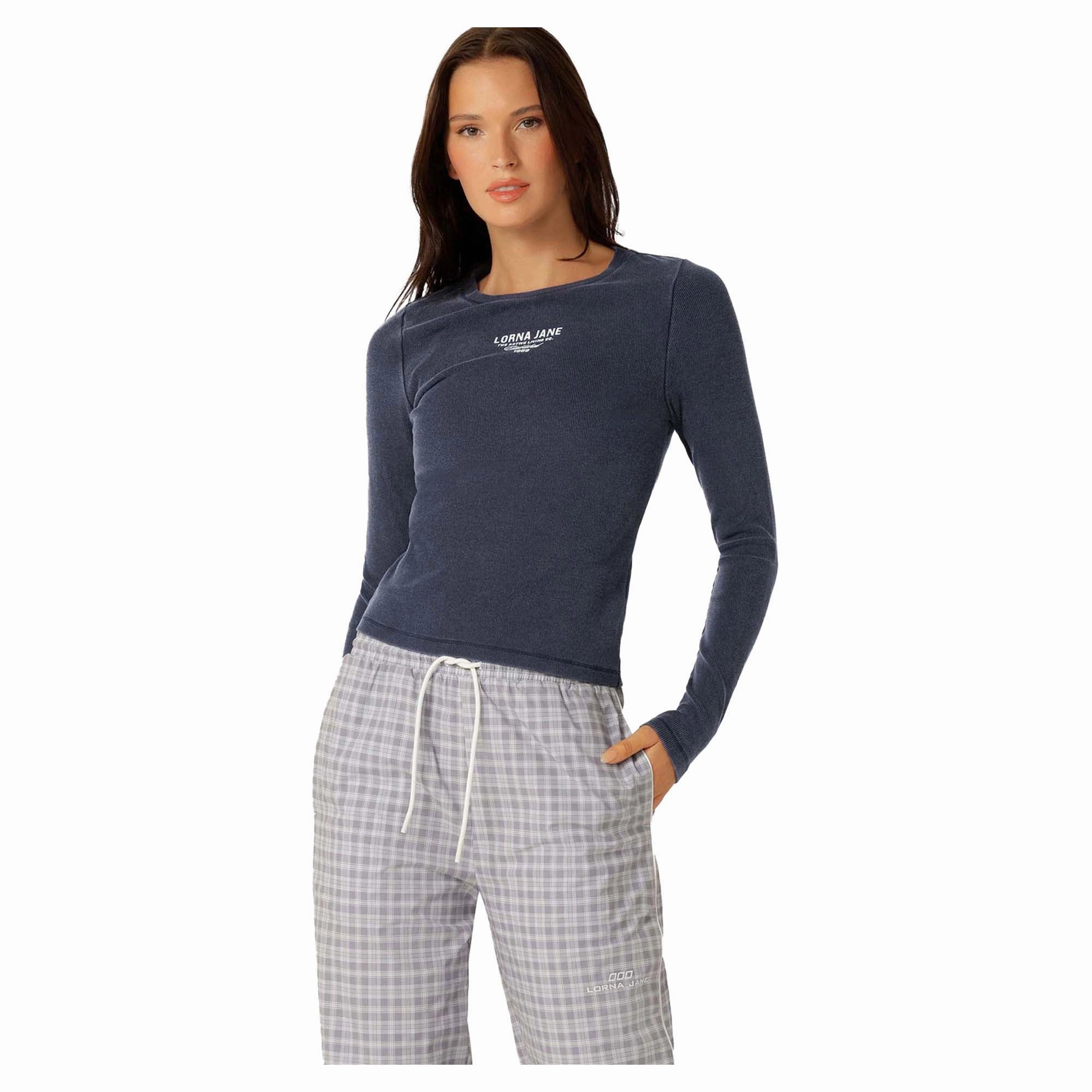 Women's Original Sport Washed Rib Long Sleeve Top Quality fashion Sustainable