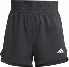 Women's Pacer Training 3-Stripes Woven High-Rise Shorts Fashionable wearables Sustainable