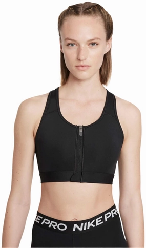 Women's Swoosh Medium-Support Padded Zip-Front Sports Bra Classic Classic designs